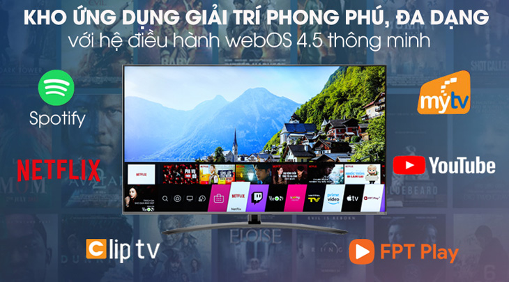 Đánh giá Smart Tivi NanoCell LG 4K dòng SM8100PTA > Hệ điều hành WebOS 4.5