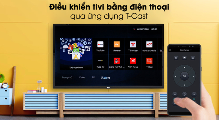 Đánh giá Smart Tivi TCL 32 inch L32S6300 - Điều khiển bằng điện thoại