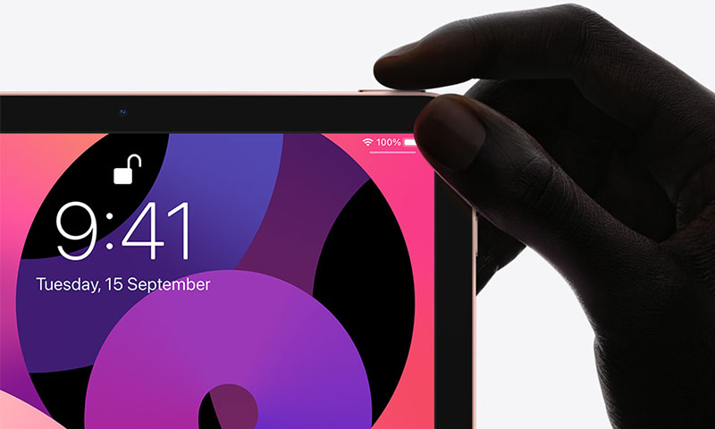 iPad Air 4 với Touch iD được tích hợp kèm với phím home