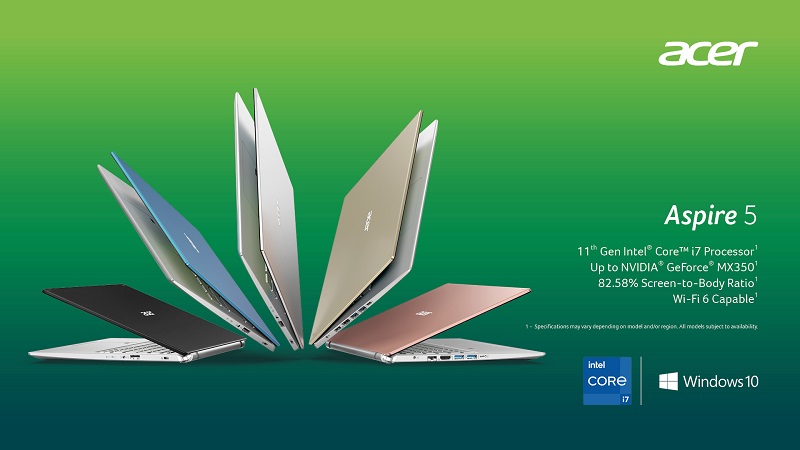 Acer Aspire 5 với CPU Tiger Lake 11th