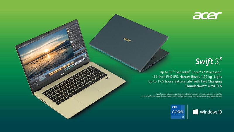 Acer sắp cho ra mắt Acer Swift với bộ xử lý đồ họa chuyên dụng đầu tiên của Intel