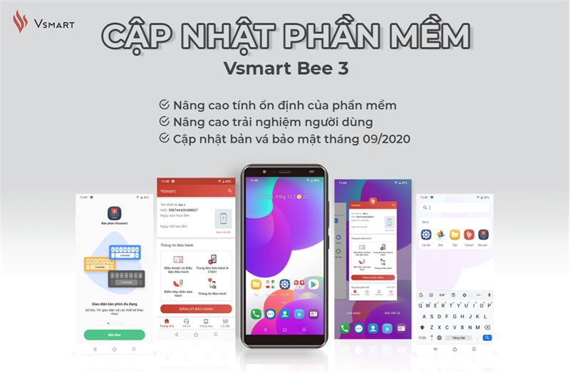 VSMART BEE 3 được cập nhật phần mềm mới