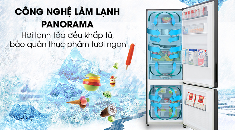 Đánh giá chi tiết tủ lạnh Panasonic NR-BC360QKVN - Panorama