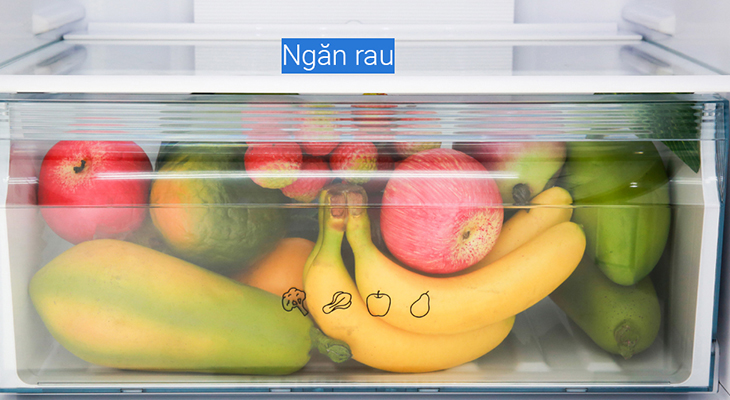 Đánh giá chi tiết tủ lạnh Panasonic NR-BC360QKVN - Ngăn rau