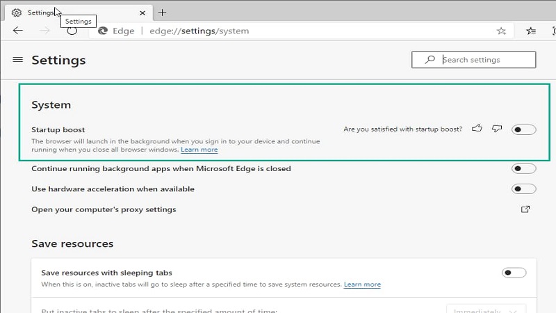 Đây là một tính năng có thể bật tăt trên trình duyệt Edge Đây là một tính năng có thể bật tăt trên trình duyệt Edge