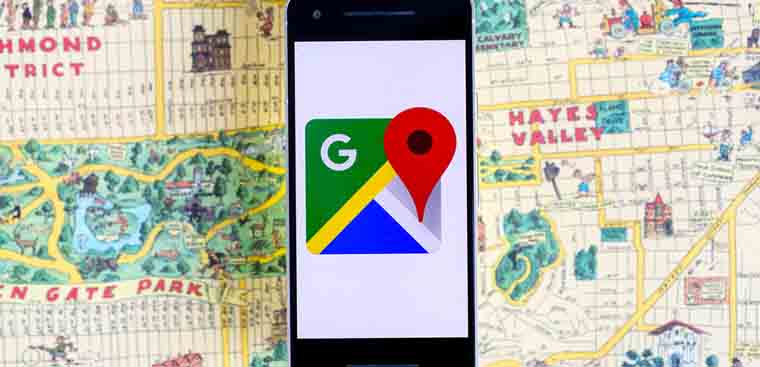 cách xoay bản đồ trên google map