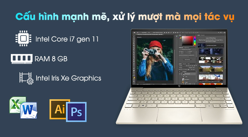 Chính thức mở bán Laptop HP Envy 13 sử dụng vi xử lý Intel Gen 11 Chính thức mở bán Laptop HP Envy 13 sử dụng vi xử lý Intel Gen 11
