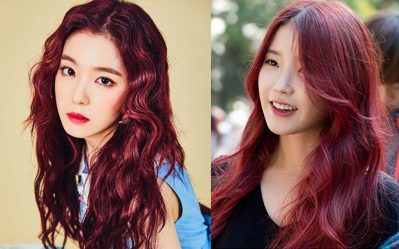 Kiểu tóc nhuộm màu đỏ tím thật sự đặc biệt và rất nổi bật. Nếu bạn muốn thử kiểu tóc này, hãy xem hình ảnh để được cập nhật các kiểu tóc đẹp và phong cách.