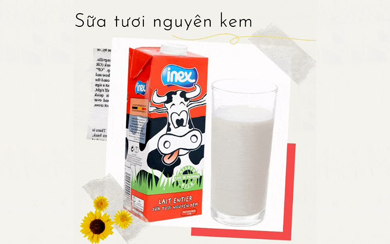 Giá trị dinh dưỡng trong sữa inex
