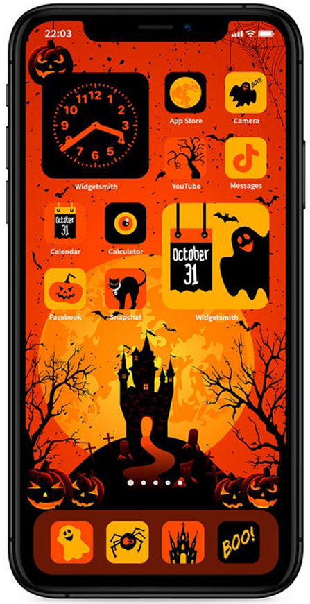 Cach-tuy-bien-giao-dien-iPhone-Halloween