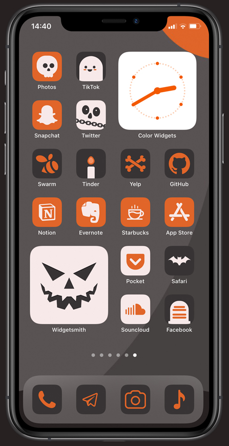Cách đổi giao diện màn hình iPhone để hưởng ứng theo mùa Halloween 