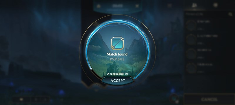 Giao diện hàng chờ Liên Minh Tốc Chiến