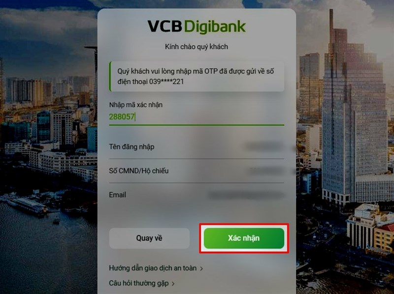 Cách khôi phục mật khẩu tài khoản Vietcombank online siêu nhanh mà không phải ai cũng biết