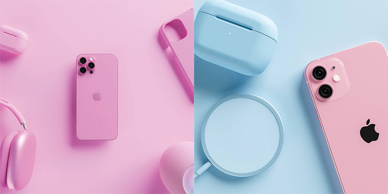 Phiên bản màu Rose Pink trên iPhone 13 và iPhone 13 Pro Max.