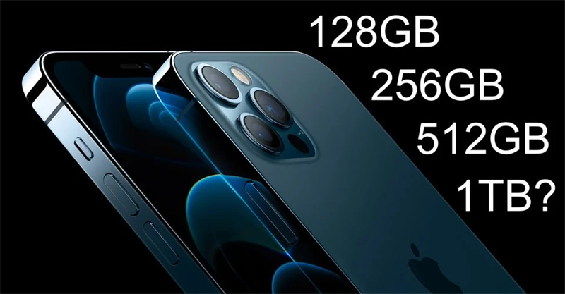 Có thể iPhone 13 Pro sẽ có bản dung lượng bộ nhớ trong là 1 TB. Nguồn: Screen Rant.
