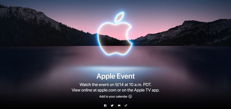 Apple chính thức thông báo thời gian ra mắt của iPhone 13 Series.