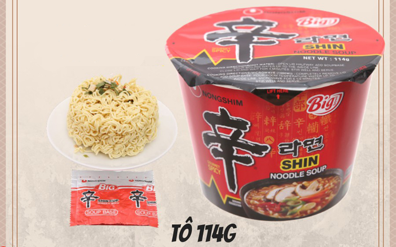 Mì cay Nongshim Shin Noodles 114g 