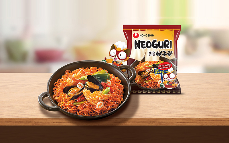 Mì xào khô Nongshim Neoguri hải sản cay 