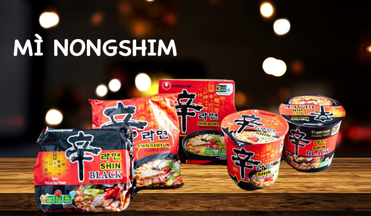  Mì nongshim chuẩn vị Hàn Quốc, loại mì quốc dân của người Hàn