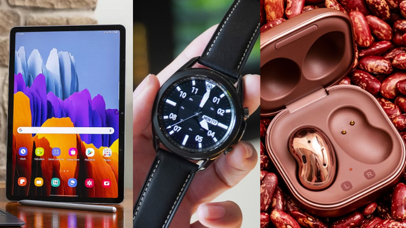 Galaxy Tab S7, Galaxy Watch 3 và Galaxy Buds Live 