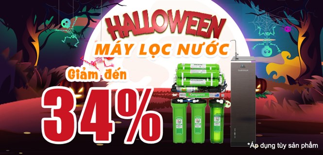 Hot sale Halloween: Máy lọc nước giảm giá hết ga đến 34%
