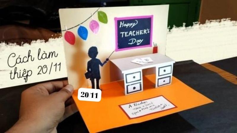 Tốp mẫu thiệp 20/11 Handmade đẹp độc đáo gửi tặng thầy cô|Teacher's day -  YouTube