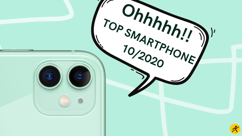 Top smartphone bán chạy nhất tháng 10/2020 tại Thế Giới Di Động