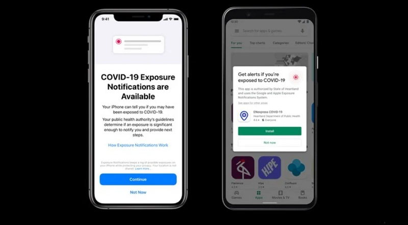 Tính năng cảnh báo tiếp xúc trên smartphone