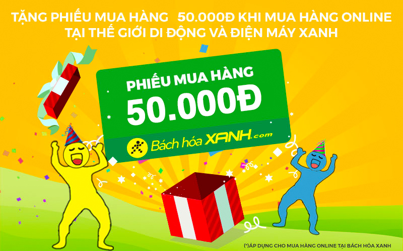 Tặng PMH BachhoaXANH.com khi mua sắm tại TGDD & DMX Online Tặng PMH BachhoaXANH.com khi mua sắm tại TGDD & DMX Online