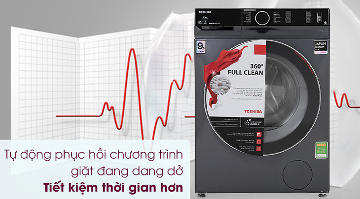 Phục hồi chương trình khi giặt dang dở 