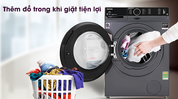 Thêm quần áo lúc đang giặt 