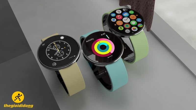 Mãu concept Apple Watch hình tròn
