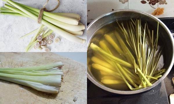 Soak feet with lemongrass