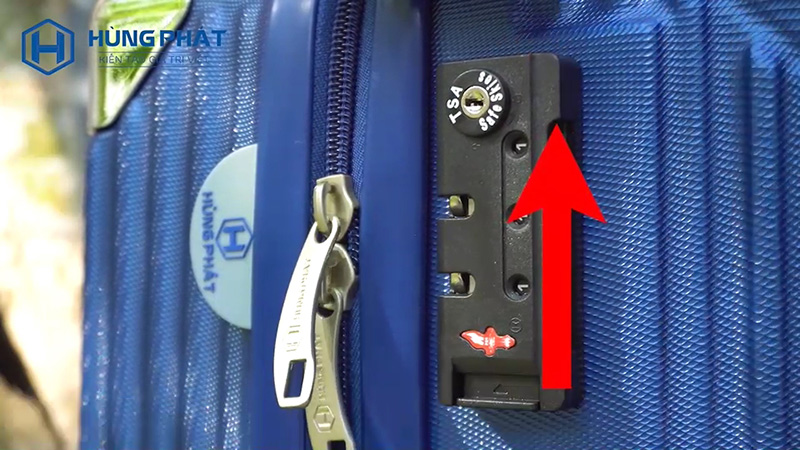 Cách mở khóa số TSA trên vali