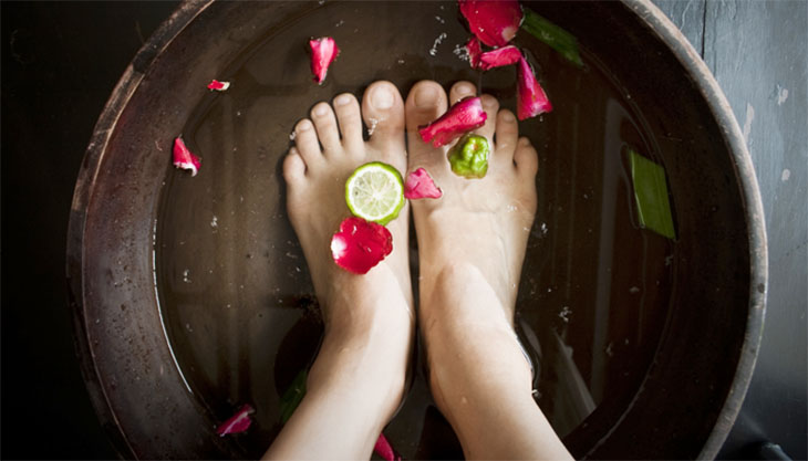 Recipe for preparing foot bath