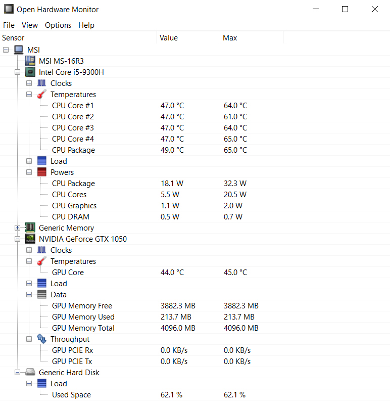 speccy vs hwmonitor