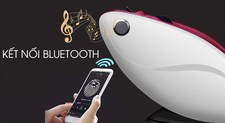 Nghe nhạc trên ghế massage qua bluetooth và khe cắm USB