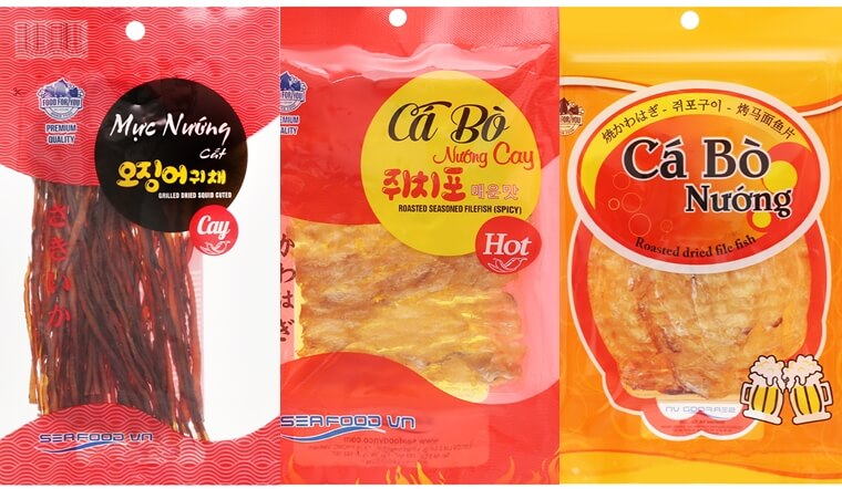 Khô ăn liền Seafood có những loại nào?