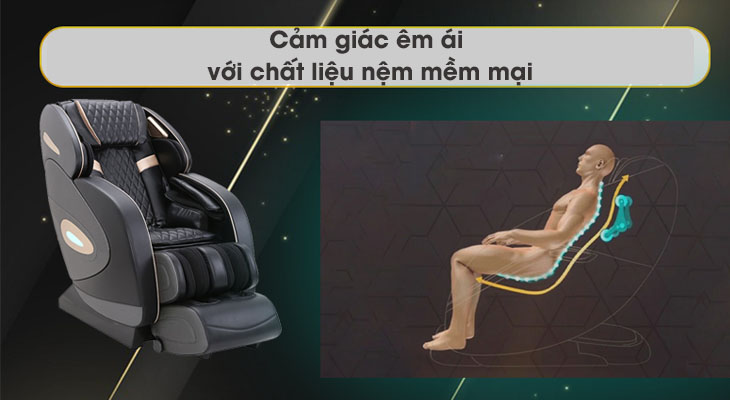 Cảm giác êm ái với chất liệu nệm mềm mại