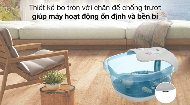 Bồn ngâm massage chân Rio FTBH5-EU thiết kế nhỏ gọn, chống trượt tốt