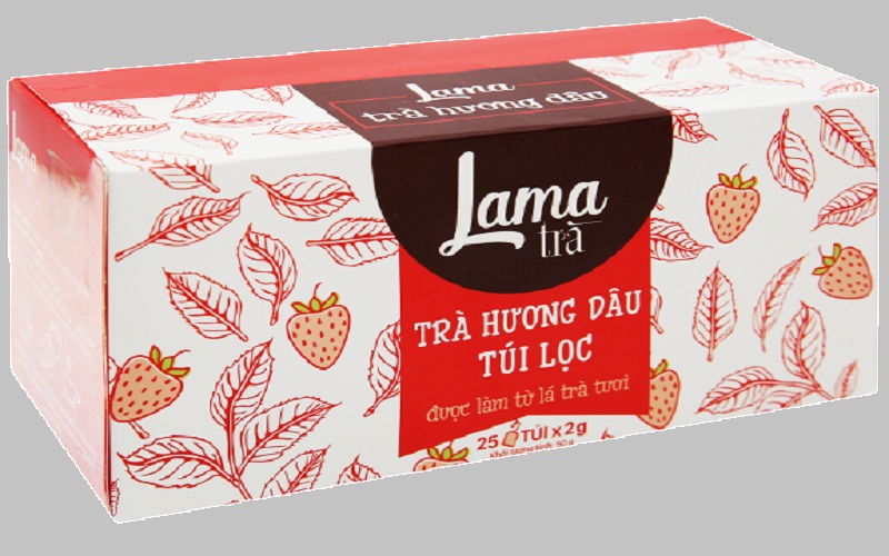 Trà túi lọc Lama hương dâu hộp 50g