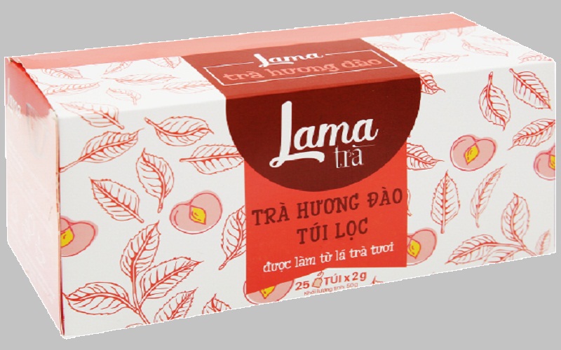 Trà túi lọc Lama hương đào hộp 50g