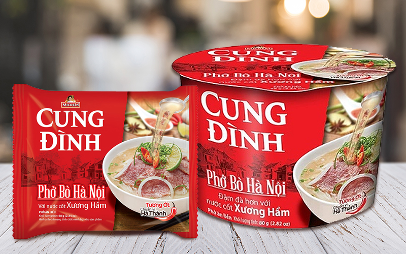 Phở bò Cung Đình Hà nội có gói nước cốt xương hầm