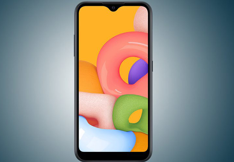 Mặt trước của chiếc Galaxy M01