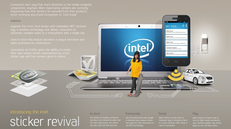 Một banner marketing của Intel Một banner marketing của Intel