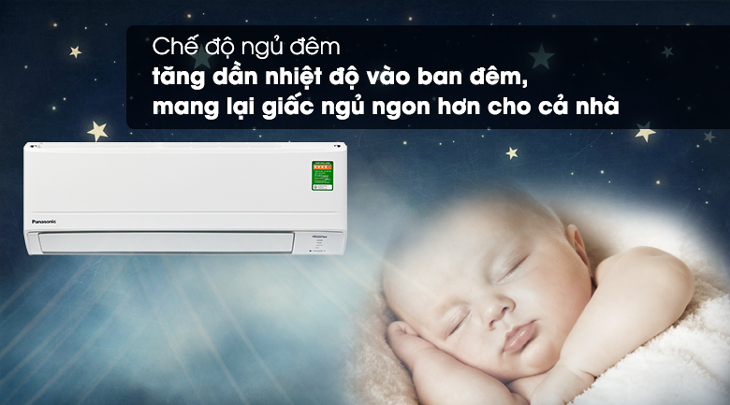 Đánh giá máy lạnh PU9-WKH số 1 thị trường năm 2020 của Panasonic > Chế độ ngủ đêm