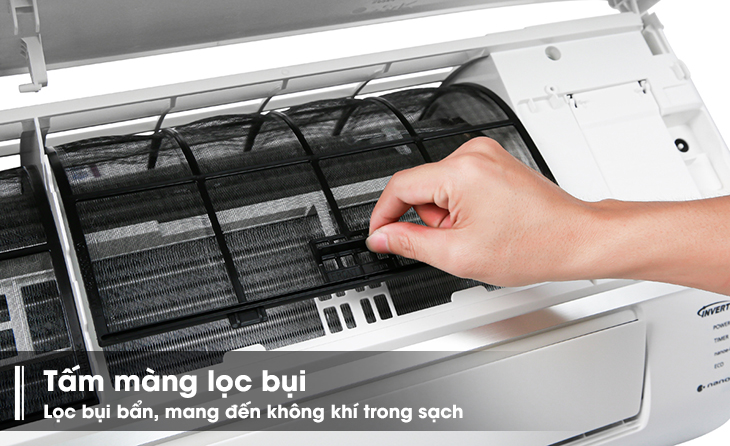 Đánh giá máy lạnh PU9-WKH số 1 thị trường năm 2020 của Panasonic > Tấm màng lọc bụi