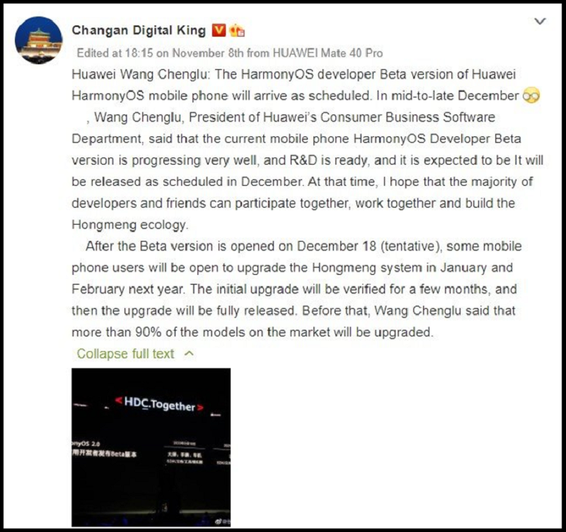 Bài viết trên Weibo