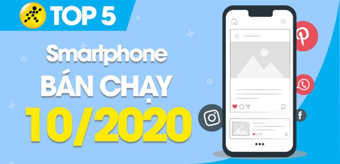 Top 10 Smartphone bán chạy nhất tháng 10/2020 tại Điện máy XANH