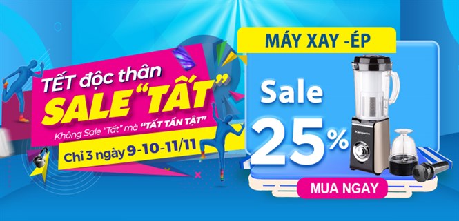 Top 9 máy xay, ép giá sale hoảng hốt, giá tốt giật mình dịp 11.11